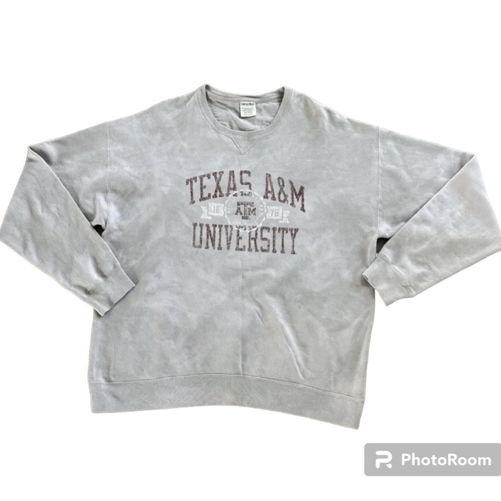 Hanes Light Gray Texas A&M University Crewneck Sweatshirt